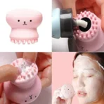 Facial Cleansing Brushes Silicone Cute Octopus Facial Cleanser Pore Cleanser Exfoliator Face Scrub Washing Brush Skin Care Tools