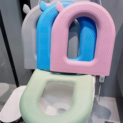 Washable Reusable Silicone Commode Cover/toilet Seat