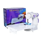 Vof Brand Mini Sewing Machine - Dual Speed Portable Mini Electric Pedal Double Threads Rewind Swing Machine