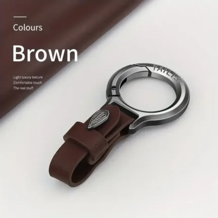 Zinc Alloy Leather Waist Belt Buckle Keychain Car Pendant Edc Outdoor Tool Men Women Luxury High-end Gifts