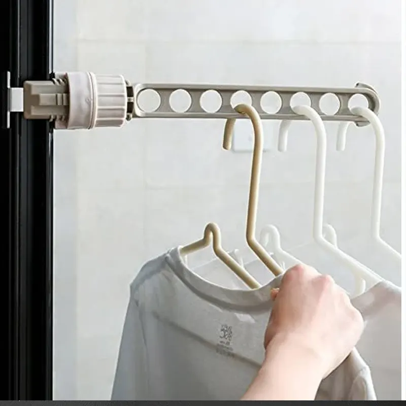 Portable Clothes Drying Rack for Travel Space Saver Window Hanger Creative Wall Mount Indoor Drying Rack for Clothes