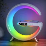 Smart G Lamp Bluetooth Speaker Wireless Charger RGB Alarm Clock Night Light