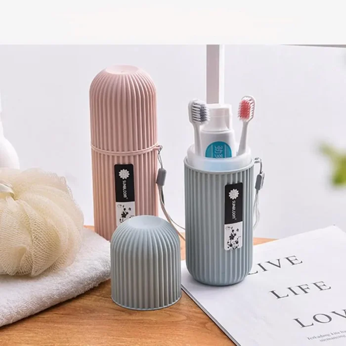 1Pcs Portable Toothbrush Case Toothpaste Cup Holder Protect Storage Box Travel Organizer Storage Cover Travel Toothbrush Holder Case
