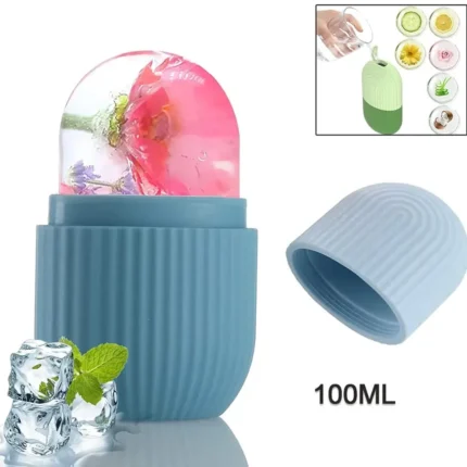 Ice Roller for Face – Beauty Facial Massage Ice Roller, Glow Cube, Skin Care Tool for Reducing Wrinkles, Acne & Puffiness