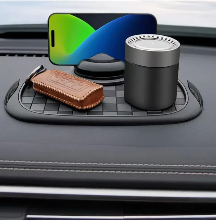 Multifunctional Car Anti-Slip Dashboard Mat Auto Phone Holder (Grid Style) - Image 4