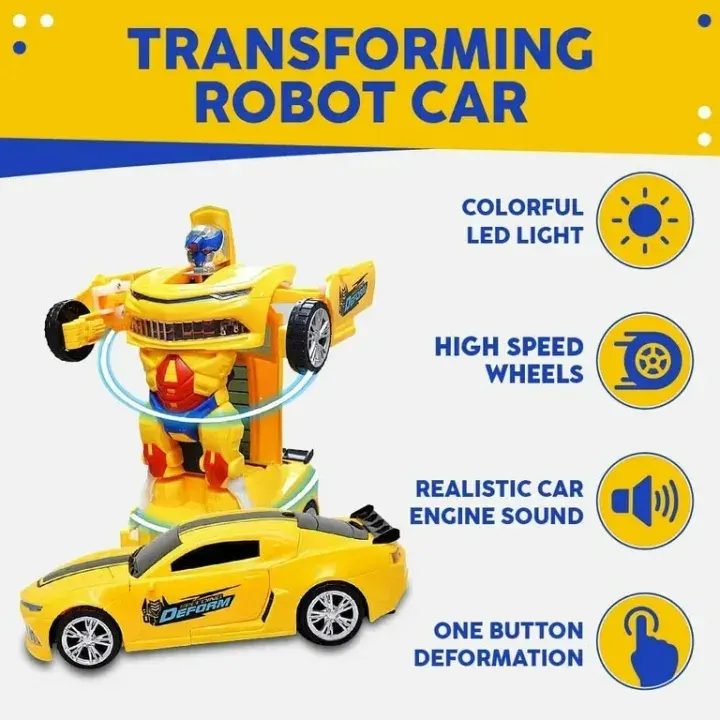 Transformer Robot Car Toy for Kids