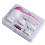 5 In 1 Mini Face Cleansing Spin Brush Skin Beauty Care Massager - Black Head Remover