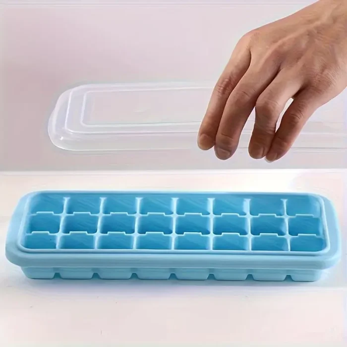 24 Grid Silicon Ice Cube Tray With Lid - Image 5