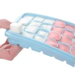 24 Grid Silicon Ice Cube Tray With Lid - Image 7