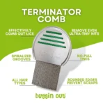 Lice And Nit Egg Free Treatment Professional Stainless Steel Lice Removal Comb