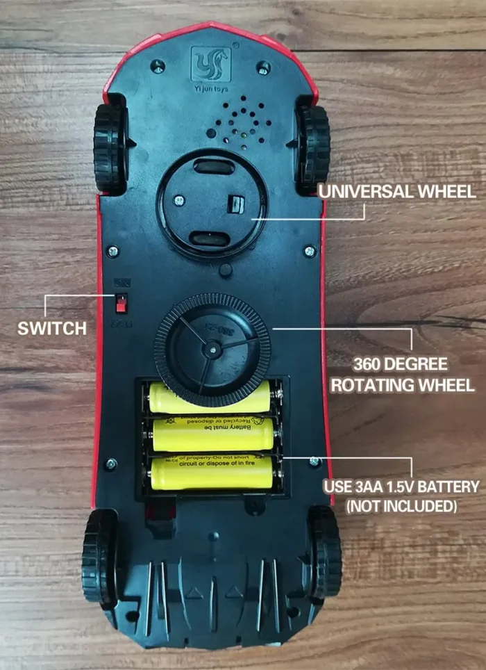 Toy Supercar 3D Projection Light with Music Opening Doors and 360 Degree Rotation - Image 3