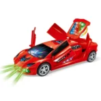 Toy Supercar 3D Projection Light with Music Opening Doors and 360 Degree Rotation