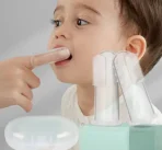 Apple Bear Baby Silicone Finger Toothbrush