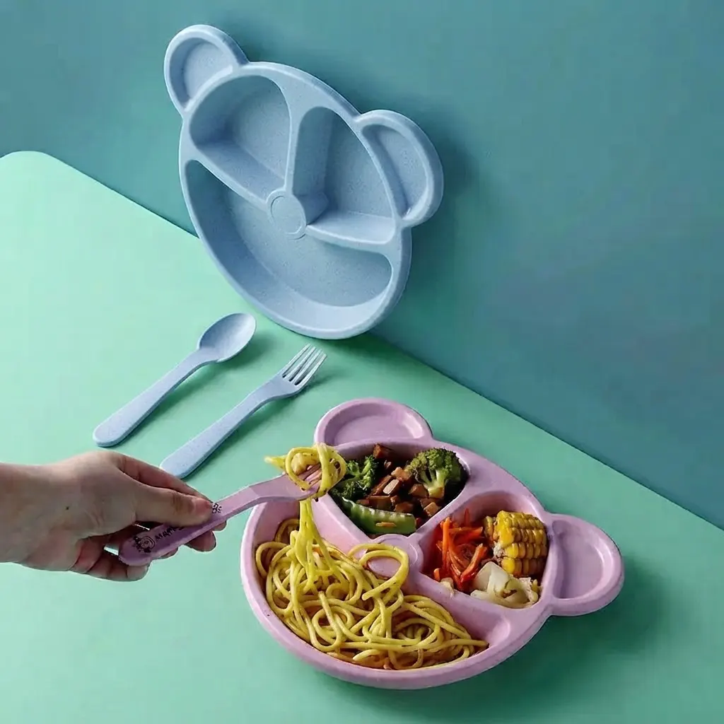 Wheat Bear Baby Feeding Set